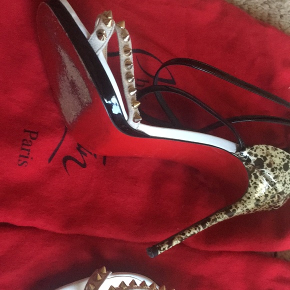 Christian Louboutin studded strappy sandals - Picture 3 of 6